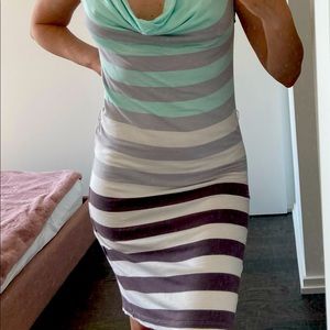 Striped mini dress